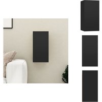 TV-Schrank Schwarz 30,5x30x60 cm Holzwerkstoff - tv Schrank - Hängender tv Schrank - Holzwerkstoff Möbel - Wohnzimmer Dekoration - Schwarz von VIDAXL