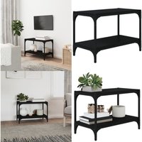 Vidaxl - TV-Schrank Schwarz 60x33x41 cm Holzwerkstoff und Stahl - tv Schrank - Industrieller Stil - Holzkern - Metallgestell - Regal - Home & Living Vidaxl - TV-Schrank Schwarz 60x33x41 cm Holzwerkstoff und Stahl - tv Schrank - Industrieller Stil - Holzkern - Metallgestell - Regal - Home & Living von VIDAXL