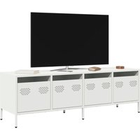 Vidaxl - TV-Schrank Weiß 135x39x43,5 cm Kaltgewalzter Stahl von VIDAXL