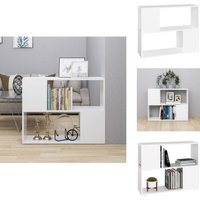 TV-Schrank Weiß 80x24x63 cm Holzwerkstoff - Fernsehschränkchen - Wohnzimmerschrank - Holzwerkstoffregal - Weißer Schrank - tv Stand von VIDAXL