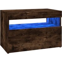 Bonnevie - TV-Schrank,TV-Möbel mit LED-Leuchten Räuchereiche 60x35x40 cm vidaXL von BONNEVIE