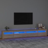 TV-Schrank mit LED-Leuchten Sonoma-Eiche 270x35x40 cm - Vidaxl von VIDAXL