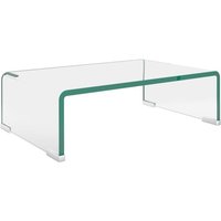 Bonnevie - TV-Tisch/Bildschirmerhöhung Glas Transparent 40x25x11 cm vidaXL946240 von BONNEVIE