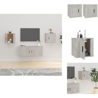 Vidaxl - TV-Wandschränke 2 Stk. Betongrau 40x34,5x40 cm - tv Schrank - Wandregal - Wohnzimmereinrichtung - Betonoptik - Regal Grau Vidaxl - TV-Wandschränke 2 Stk. Betongrau 40x34,5x40 cm - tv Schrank - Wandregal - Wohnzimmereinrichtung - Betonoptik - Regal Grau von VIDAXL