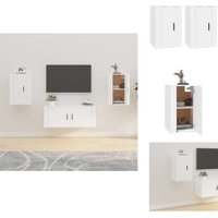 TV-Wandschränke 2 Stk. Weiß 40x34,5x60 cm - tv Schrank - Wandregal - Wohnzimmereinrichtung - Weißer tv Schrank - Regal Für Fernseher TV-Wandschränke 2 Stk. Weiß 40x34,5x60 cm - tv Schrank - Wandregal - Wohnzimmereinrichtung - Weißer tv Schrank - Regal Für Fernseher von VIDAXL