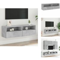 TV-Wandschrank Betongrau 100x30x30 cm Holzwerkstoff - tv Schrank - Wandregal - Fernsehschrank - Regal Grau - Holzwerkstoff Möbel TV-Wandschrank Betongrau 100x30x30 cm Holzwerkstoff - tv Schrank - Wandregal - Fernsehschrank - Regal Grau - Holzwerkstoff Möbel von VIDAXL