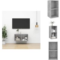 Vidaxl - TV-Wandschrank Betongrau 37x37x72 cm Holzwerkstoff - tv Schrank - Wandregal - Regal - Wohnwand - Beton Grau Vidaxl - TV-Wandschrank Betongrau 37x37x72 cm Holzwerkstoff - tv Schrank - Wandregal - Regal - Wohnwand - Beton Grau von VIDAXL