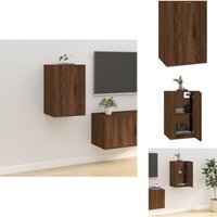 Vidaxl - TV-Wandschrank Braun Eichen-Optik 40x34,5x60 cm - tv Schrank - Wandregal - Wohnwand - Fernsehschrank - Medienkommode Vidaxl - TV-Wandschrank Braun Eichen-Optik 40x34,5x60 cm - tv Schrank - Wandregal - Wohnwand - Fernsehschrank - Medienkommode von VIDAXL
