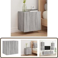 TV-Wandschrank Grau Sonoma 40,5x30x40 cm Holzwerkstoff - TV-Schrank - Holzschrank - Regal - Wandregal - Wohnzimmer Dekoration von VIDAXL