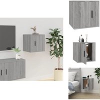 Vidaxl - TV-Wandschrank Grau Sonoma 40x34,5x40 cm - tv Schrank - Wandregal - Wohnwand - Regal Grau - Holzwerkstoff Möbel Vidaxl - TV-Wandschrank Grau Sonoma 40x34,5x40 cm - tv Schrank - Wandregal - Wohnwand - Regal Grau - Holzwerkstoff Möbel von VIDAXL