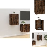 Vidaxl - TV-Wandschrank Räuchereiche 40x34,5x60 cm - tv Schrank - Wandregal - Wohnwand - Regal - Fernsehschrank von VIDAXL