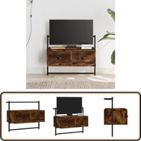 Vidaxl - TV-Wandschrank Räuchereiche 60,5x30x51 cm Holzwerkstoff - TV-Schrank - Wandregal - Wohnwand - Fernsehschrank - Regal Vidaxl - TV-Wandschrank Räuchereiche 60,5x30x51 cm Holzwerkstoff - TV-Schrank - Wandregal - Wohnwand - Fernsehschrank - Regal von VIDAXL