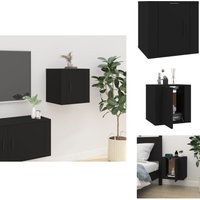 Vidaxl - TV-Wandschrank Schwarz 40x34,5x40 cm - tv Schrank - Wandregal - Fernsehschrank - Holzschränke - Schwarzer tv Schrank Vidaxl - TV-Wandschrank Schwarz 40x34,5x40 cm - tv Schrank - Wandregal - Fernsehschrank - Holzschränke - Schwarzer tv Schrank von VIDAXL