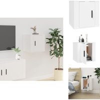 Vidaxl - TV-Wandschrank Weiß 40x34,5x40 cm - tv Schrank - Wandregal - Holzschrank - Weißer tv Stand - Wohnwand Regal Vidaxl - TV-Wandschrank Weiß 40x34,5x40 cm - tv Schrank - Wandregal - Holzschrank - Weißer tv Stand - Wohnwand Regal von VIDAXL