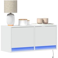 TV-Wandschrank mit LED-Beleuchtung Weiß 80x31x38 cm - Vidaxl TV-Wandschrank mit LED-Beleuchtung Weiß 80x31x38 cm - Vidaxl von VIDAXL