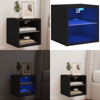Vidaxl - TV-Wandschrank mit LED-Leuchten Schwarz 30x28,5x30 cm - TV-Schrank - Holzschrank - Regal - Wandregal - Fernsehschreibtisch - Home & Living Vidaxl - TV-Wandschrank mit LED-Leuchten Schwarz 30x28,5x30 cm - TV-Schrank - Holzschrank - Regal - Wandregal - Fernsehschreibtisch - Home & Living von VIDAXL