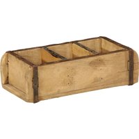 Tablett 30x14x9 cm Altholz Massiv vidaXL468068 von VIDAXL