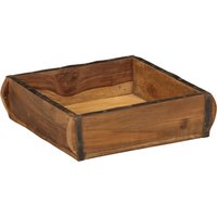 Tablett 31x29x10 cm Altholz Massiv vidaXL748432 von VIDAXL