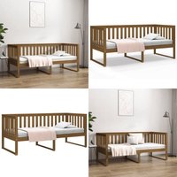 Vidaxl - Tagesbett Honigbraun 100x200 cm Massivholz Kiefer - Holzbett - Kiefernholzbett - Gästebett - Schlafsofa - Multifunktionsbett - Home & Living von VIDAXL
