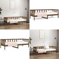 Vidaxl - Tagesbett Honigbraun 80x200 cm Massivholz Kiefer - Holzbett - Kiefernholzbett - Doppelbett - Gästebett - Wohnraumgestaltung - Home & Living von VIDAXL