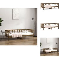 Vidaxl - Tagesbett Honigbraun 80x200 cm Massivholz Kiefer - Holzbett - Kiefernholzbett - Doppelbett - Gästebett - Wohnraumgestaltung von VIDAXL