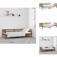Vidaxl - Tagesbett Honigbraun 90x190 cm Massivholz Kiefer - Tagesbett - Holzbett - Kiefernbett - Gästebett - Wohnraumgestaltung Vidaxl - Tagesbett Honigbraun 90x190 cm Massivholz Kiefer - Tagesbett - Holzbett - Kiefernbett - Gästebett - Wohnraumgestaltung von VIDAXL
