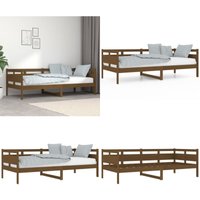 Tagesbett Honigbraun Massivholz Kiefer 90x200 cm - Holzbett - Kiefernholz - Gästebett - Wohnraumgestaltung - Sofa Mit Liegefunktion - Home & Living Tagesbett Honigbraun Massivholz Kiefer 90x200 cm - Holzbett - Kiefernholz - Gästebett - Wohnraumgestaltung - Sofa Mit Liegefunktion - Home & Living von VIDAXL