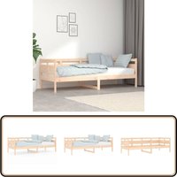 Tagesbett Massivholz Kiefer 80x200 cm - Holzbett - Kiefernholzbett - Gästebett - Daybed - Wohnraumgestaltung Tagesbett Massivholz Kiefer 80x200 cm - Holzbett - Kiefernholzbett - Gästebett - Daybed - Wohnraumgestaltung von VIDAXL