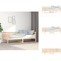 Tagesbett Massivholz Kiefer 80x200 cm - Holzbett - Kiefernholzbett - Gästebett - Daybed - Wohnraumgestaltung Tagesbett Massivholz Kiefer 80x200 cm - Holzbett - Kiefernholzbett - Gästebett - Daybed - Wohnraumgestaltung von VIDAXL