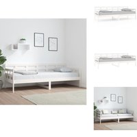 Tagesbett Weiß Massivholz Kiefer 80x200 cm - Holzbett - Kiefernholzbette - Gästebett - Schlafsofa - Multifunktionsbett Tagesbett Weiß Massivholz Kiefer 80x200 cm - Holzbett - Kiefernholzbette - Gästebett - Schlafsofa - Multifunktionsbett von VIDAXL