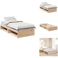 Tagesbett ohne Matratze 90x190 cm Massivholz Kiefer - Tagesbett - Tagesbetten - Sofabett - Gästebett von VIDAXL