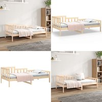 Tagesbett ohne Matratze 90x200 cm Massivholz Kiefer - Tagesbett - Holzbett - Kiefernholzbett - Gästebett - Doppelbett - Home & Living Tagesbett ohne Matratze 90x200 cm Massivholz Kiefer - Tagesbett - Holzbett - Kiefernholzbett - Gästebett - Doppelbett - Home & Living von VIDAXL