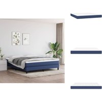 Taschenfederkernmatratze Blau 160x200x20 cm Stoff - Taschenfederkernmatratze - Matratze Blau - Doppelbettmatratze - Bettwäsche - Schlafsystem von VIDAXL