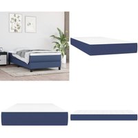 Taschenfederkernmatratze Blau 90x190x20 cm Stoff - Taschenfederkernmatratze - Matratze - Schlafsystem - Federkernmatratze - Bettwäsche - Home & Living von VIDAXL