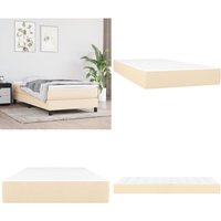Vidaxl - Taschenfederkernmatratze Creme 100x200x20 cm Stoff - Taschenfederkernmatratze - Matratze - Federkernmatratze - Cremefarbene Matratze von VIDAXL