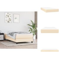 Taschenfederkernmatratze Creme 100x200x20 cm Stoff - Taschenfederkernmatratze - Matratze - Federkernmatratze - Cremefarbene Matratze - Bettwäsche Taschenfederkernmatratze Creme 100x200x20 cm Stoff - Taschenfederkernmatratze - Matratze - Federkernmatratze - Cremefarbene Matratze - Bettwäsche von VIDAXL