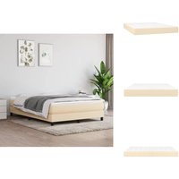Taschenfederkernmatratze Creme 140x200x20 cm Stoff - Taschenfederkernmatratze - Matratze - Cremefarben - Bettwäsche - Schlafsystem von VIDAXL