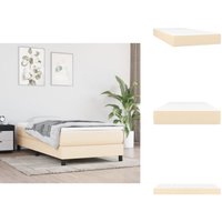 Taschenfederkernmatratze Creme 90x190x20 cm Stoff - Taschenfederkernmatratze - Matratze - Federkernmatratze - Schlafsystem - Bettwäsche von VIDAXL