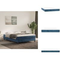 Taschenfederkernmatratze Dunkelblau 140x190x20 cm Samt - Samtmatratze - Federkernmatratze - Doppelbettmatratze - Matratze 140x190 - Dunkelblaue Taschenfederkernmatratze Dunkelblau 140x190x20 cm Samt - Samtmatratze - Federkernmatratze - Doppelbettmatratze - Matratze 140x190 - Dunkelblaue von VIDAXL