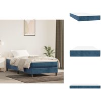 Taschenfederkernmatratze Dunkelblau 90x190x20 cm Samt - Samtmatratze - Federkernmatratze - Doppelbettmatratze - Nachttischlampe - Schlafsystem Taschenfederkernmatratze Dunkelblau 90x190x20 cm Samt - Samtmatratze - Federkernmatratze - Doppelbettmatratze - Nachttischlampe - Schlafsystem von VIDAXL