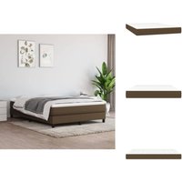 Taschenfederkernmatratze Dunkelbraun 140x200x20 cm Stoff - Taschenfederkernmatratze - Matratze - Doppelbettmatratze - Bettwäsche - Schlafsystem von VIDAXL