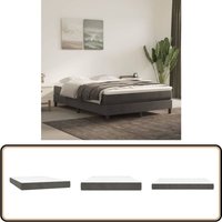 Taschenfederkernmatratze Dunkelgrau 140x200x20 cm Samt - Samtmatratze - Federkernmatratze - Doppelbettmatratze - Matratze 140x200 - Dunkelgraue von VIDAXL