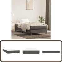 Taschenfederkernmatratze Dunkelgrau 80x200x20 cm Samt - Samtmatratze - Federkernmatratze - Doppelbettmatratze - Matratze 80x200 - Dunkelgraue Matratze Taschenfederkernmatratze Dunkelgrau 80x200x20 cm Samt - Samtmatratze - Federkernmatratze - Doppelbettmatratze - Matratze 80x200 - Dunkelgraue Matratze von VIDAXL