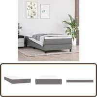 Taschenfederkernmatratze Dunkelgrau 80x200x20 cm Stoff - Taschenfederkernmatratze - Matratze - Doppelbettmatratze - Bettwäsche - Schlafsystem von VIDAXL
