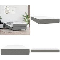 Taschenfederkernmatratze Dunkelgrau 90x200x20 cm Stoff - Taschenfederkernmatte - Matratze - Doppelbett - Bettwäsche - Schlafsystem - Home & Living von VIDAXL