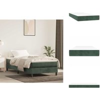 Taschenfederkernmatratze Dunkelgrün 80x220x20 cm Samt - Taschenfederkern-Matratze - Taschenfederkern-Matratzen - Matratze - Schlafzimmermöbel Taschenfederkernmatratze Dunkelgrün 80x220x20 cm Samt - Taschenfederkern-Matratze - Taschenfederkern-Matratzen - Matratze - Schlafzimmermöbel von VIDAXL