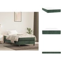 Vidaxl - Taschenfederkernmatratze Dunkelgrün 90x200x20 cm Samt - Samtmatratze - Federkernmatratze - Doppelbettmatratze - Matratze 90x200 Vidaxl - Taschenfederkernmatratze Dunkelgrün 90x200x20 cm Samt - Samtmatratze - Federkernmatratze - Doppelbettmatratze - Matratze 90x200 von VIDAXL