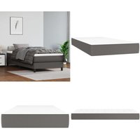 Taschenfederkernmatratze Grau 90x190x20 cm Kunstleder - Taschenfederkernmatratze - Kunstleder Matratze - Mittelhart Matratze - Doppelbett Matratze Taschenfederkernmatratze Grau 90x190x20 cm Kunstleder - Taschenfederkernmatratze - Kunstleder Matratze - Mittelhart Matratze - Doppelbett Matratze von VIDAXL