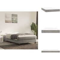 Vidaxl - Taschenfederkernmatratze Hellgrau 120x200x20 cm Samt - Samtmatratze - Federkernmatratze - Bettmatratze - Schlafsystem - Luxusmatratze Vidaxl - Taschenfederkernmatratze Hellgrau 120x200x20 cm Samt - Samtmatratze - Federkernmatratze - Bettmatratze - Schlafsystem - Luxusmatratze von VIDAXL