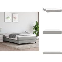 Taschenfederkernmatratze Hellgrau 120x200x20 cm Stoff - Taschenfederkernmatratze - Matratze - Bettwäsche - Schlafsystem - Federkernmatratze von VIDAXL